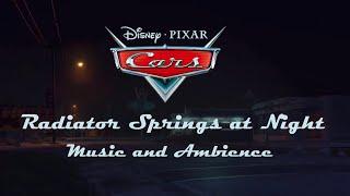 Radiator Springs at Night  Cars Music & Ambience