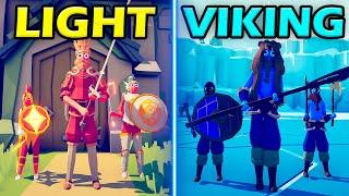 COLDEST VIKINGS vs LIGHT UNITS - Totally Accurate Battle Simulator  TABS