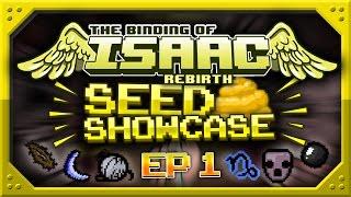 Binding Of Isaac Rebirth - SEED SHOWCASE - Top Seeds - Episode 1 - Daddy Long Legs Monstros Lung