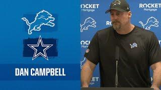 Dan Campbell postgame media availability  2023 Week 17 Lions vs. Cowboys