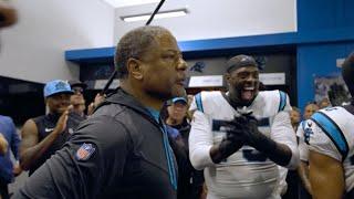 Go inside the locker room after the Panthers win over Tampa Bay