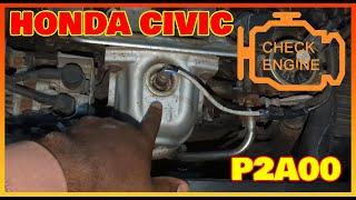 Repair Bad Oxygen O2 Sensor Code P2A00 Honda Civic