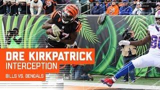 Dre Kirkpatricks Incredible Toe-Tap INT  Bills vs. Bengals  NFL