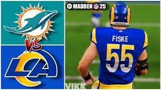 Dolphins vs Rams Week 10 Simulation Madden 25 Rosters