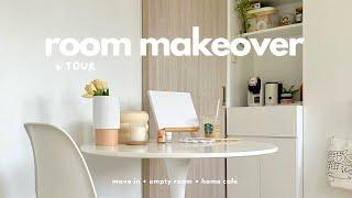 room makeover • move in room tour home café 