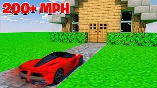 SUPERCAR vs MINECRAFT HOUSE AT 200MPH