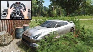 Rebuilding Nissan R35 GTR - Forza Horizon 4 New Thrustmaster Steering Wheel Gameplay