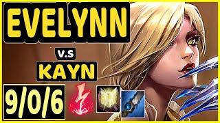 LAMABEAR EVELYNN vs KAYN - 906 KDA JUNGLE CHALLENGER GAMEPLAY - EUW