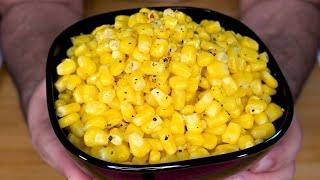 Healthy quick and easy snack - Boiled corn 