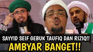 RIZIEQ SIHAB TERJUNGAKAL TAUFIQ ASSEGAF MINGKEM SAYYID SEIF ALWI MENYALAA DI PANGGUNG