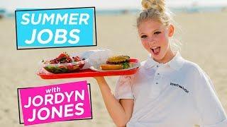 JORDYN JONES BEACH BURGER CHALLENGE  Summer Jobs w Jordyn Jones