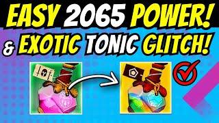 Easy 2065 POWER & EXOTIC GLITCH Secret TONICS Hidden Loot & EXPERT Onslaught Salvation Destiny 2