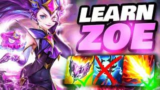 Learn To Play Zoe In Season 14  Challenger Mid Laner Educational