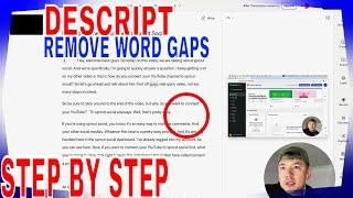   How To Remove Video Word Gaps Dead Air With Descript Video Editor 