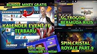 BOCORAN FF EVENT FF TERBARU 2024 EVENT TERBARU FF SG TROGON BERMUDA FLASHBACK BUNDLE MIKEY