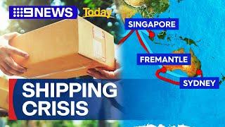 International shipping crisis over Red Sea conflict  9 News Australia