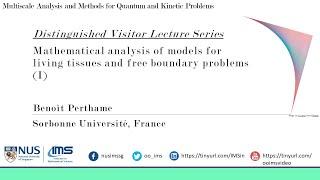 Tutorial Part 1  - Mathematical Analysis of Models for Living Tissues and Free Boundary Problems