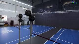 BADMINTON COURT CONSTRUCTION TURNKEY PROJECT EXECUTED TO GP - PLAY FIT BY INDIA SPORTS FLOORINGS