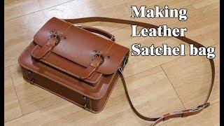 30 LeatherCraft Making Leather Satchel bag ver2  Free Pattern