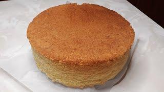 Пышный воздушный и нежный бисквит для торта и пирожных очень простой рецепт