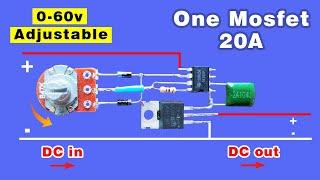 Simple voltage controller diy using 555 ic Make adjustable voltage regulator using MOSFET