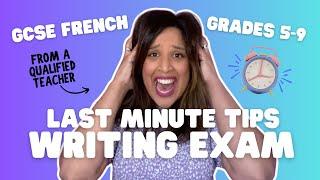 GCSE FRENCH WRITING HOW TO GET FULL MARKS Revision Tips AQA