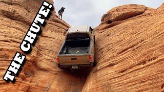 The Chute 2018 Toyota Tacoma .... The scariest trail feature Ive ever done