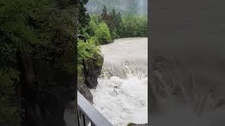 Lechfall Füssen Hochwasser Unwetter im Allgäu