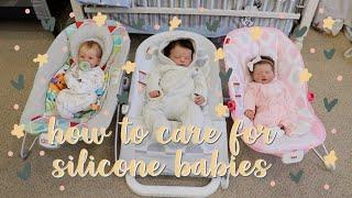 How to Care for Silicone Baby Dolls How to Bathe Powder Dress + More  Kelli Maple