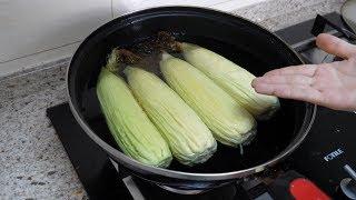 How to boil corn