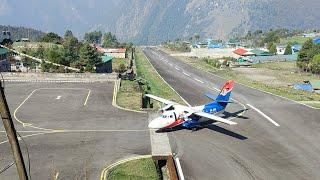 Lukla airport - spotting planes in the worlds most dangerous airport Lukla Nepal