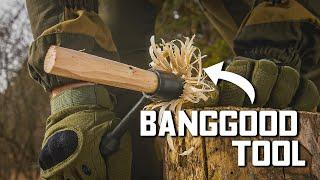How to bushcraft SUPER HAMMER with Banggood Tool  Outdoor survival