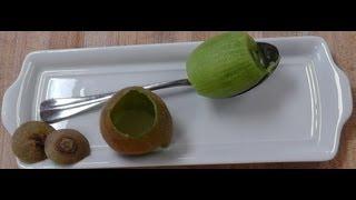 The Best and Easiest Way to Peel a Kiwi Peeling a Kiwi with a Spoon - A Kiwi Peeler Tutorial