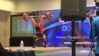Geralee Vega 120kg C&J 63kg lifter @ AODC