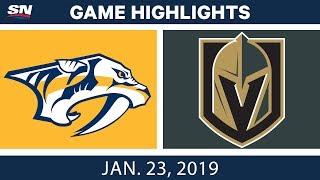 NHL Highlights  Predators vs. Golden Knights - Jan. 23 2019