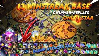 TH15 ONLY 1 STAR STRONGEST BASE WITH REPLAYS  ANTI 2 STAR BASE  COC