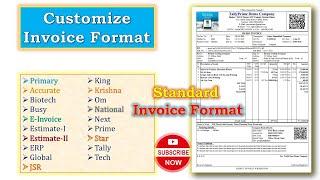 TallyPrime Customize Invoice  Customize E- Invoice with QR Code Setup  Customize Half Page Invoice