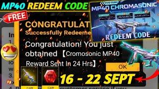 FREE FIRE REDEEM CODE TODAY 17 SEPTEMBER REDEEM CODE FREE FIRE  FF REDEEM CODE TODAY 17 SEPTEMBER