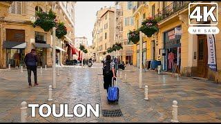 Walking in Toulon one of the most beautiful coastal cities in France 