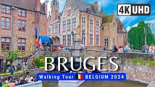 BRUGES Walking Tour 4K  BELGIUM 2024  BRUGGE Walk