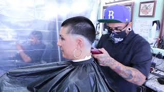 Jessie C Buzz Cut w Bald Fade YT Original