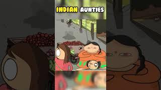 Indian aunties are scary  @Hardtoonz22  #shorts #funnyanimation #hardtoonz