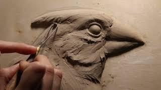 Kellie Pereira - Cardinal Portrait Bas Relief Sculpture Process - Instructional Video