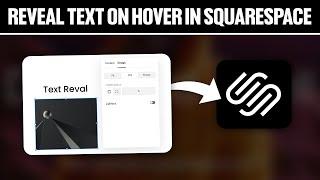 How To Reveal Text on Hover Image in Squarespace 2024 Full Tutorial