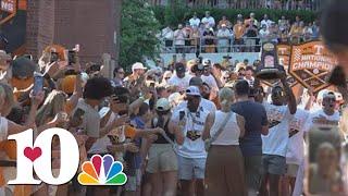 Downtown Knoxville celebrates Tennessee Baseballs championship win
