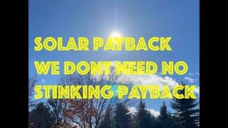 Solar panel payback