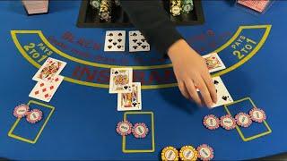 Blackjack  $25000 Buy In  Amazing Win With $20000 Bets