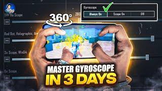 Learn gyroscope in 3 days  Best gyroscope tips and tricks for close range BGMIPUBG MOBILE