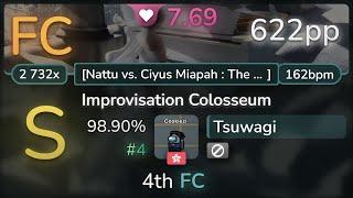 Tsuwagi  BlackY vs. cosMo@BousouP - Improvisation Colosseum Nattu vs. Fort 98.90% FC #4  622pp