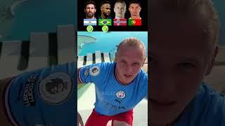 Messi VS Ronaldo VS Haaland VS Neymar  Diving Challenge